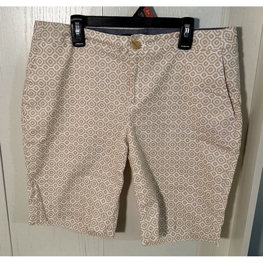 Banana Republic Women's Hampton Fit Stretch Canvas Bermuda Shorts Size 8